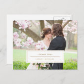 Carte de remerciements photo (Devant / Derrière)