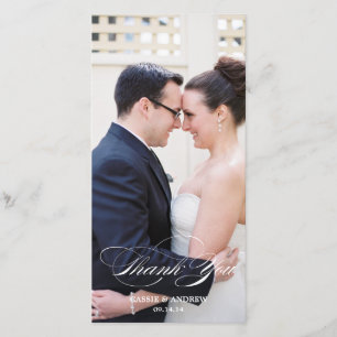 Carte de remerciements photo