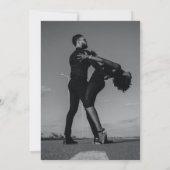 Carte De Remerciements Photo Abstrait Black & Gold (Dos)