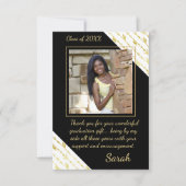 Carte de remerciements photo afro-américaine (Devant)