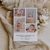 Carte de remerciements photo anniversaire