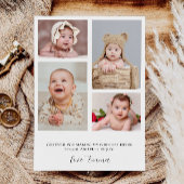 Carte de remerciements photo anniversaire