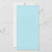 Carte De Remerciements Photo Anniversaire 16 Ans Pastel Bleu (Dos)