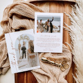 Carte de remerciements photo Arch | CARTE DE REMER