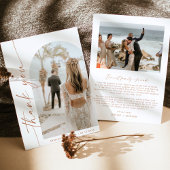 Carte de remerciements photo Arch | CARTE DE REMER