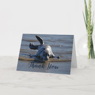 Carte de remerciements photo Baby Harbour Seal