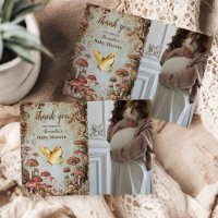 Photo Baby shower des bois de champignons papillon
