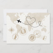 Carte de remerciements photo Baby shower Voyage (Dos)