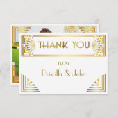 Carte de remerciements, Photo Back, Grand Gatsby,  (Devant / Derrière)