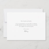 Carte de remerciements photo Bat mitzvah aquarelle (Dos)