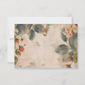 Carte De Remerciements Photo Bébé fraise Douche sucrée (Dos)