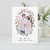 Carte De Remerciements Photo Botanique (Debout devant)