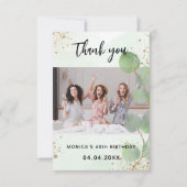 Carte De Remerciements Photo botanique de l'eucalyptus (Devant)