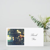 Carte De Remerciements Photo carré - Boule Disco (Debout devant)