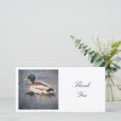 Carte De Remerciements Photo carré - Canard colvert (Debout devant)
