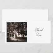 Carte De Remerciements Photo carré - Dans le parc (Devant / Derrière)