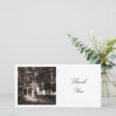 Carte De Remerciements Photo carré - Dans le parc (Debout devant)