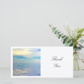 Carte De Remerciements Photo carré - Eau et ciel (Debout devant)