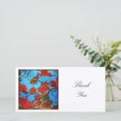 Carte De Remerciements Photo carré - Feuilles d'automne (Debout devant)