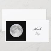 Carte De Remerciements Photo carré - Lune (Devant / Derrière)