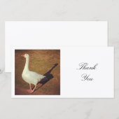 Carte De Remerciements Photo carré - Oie (Devant / Derrière)