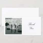 Carte De Remerciements Photo carré - Pierres de pas (Devant / Derrière)