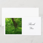 Carte De Remerciements Photo carré - Printemps dans les bois (Devant / Derrière)