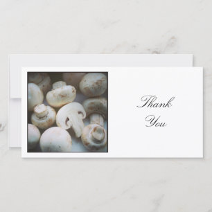 Carte De Remerciements Photo Carrée - Champignons