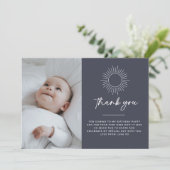 Carte de remerciements photo céleste Sun de la Mar (Debout devant)