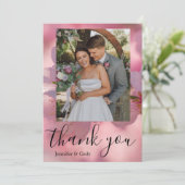 Carte de remerciements photo Cherry Blossom (Debout devant)