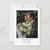 CARTE DE REMERCIEMENTS PHOTO CHIC SIMPLE (Devant)