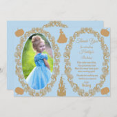 Carte de remerciements photo Cinderella (Devant / Derrière)