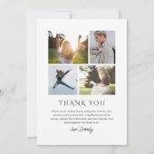 Carte De Remerciements Photo Classic Elegance Graduance (Dos)