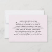 Carte De Remerciements Photo classique de fond funéraire (Dos)