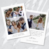 Carte De Remerciements Photo Collage Mariage