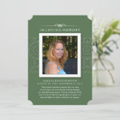 Carte de remerciements photo commémoratif - Élégan (Debout devant)