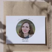 Carte De Remerciements Photo commémorative de la branche de l'aquarelle