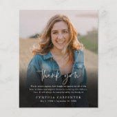 Carte de remerciements photo commémorative des fun (Devant)