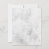 Carte De Remerciements Photo commémorative funéraire minimale (Dos)