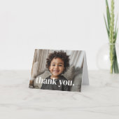 Carte De Remerciements Photo d'anniversaire 2 ans - deux (Devant)