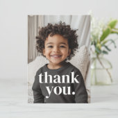 Carte De Remerciements Photo d'anniversaire 2 ans - deux (Debout devant)