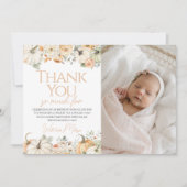 Carte de remerciements photo d'anniversaire citrou (Devant)