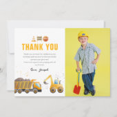 Carte de remerciements photo d'anniversaire de con (Devant)