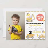 Carte de remerciements photo d'anniversaire de con (Devant)