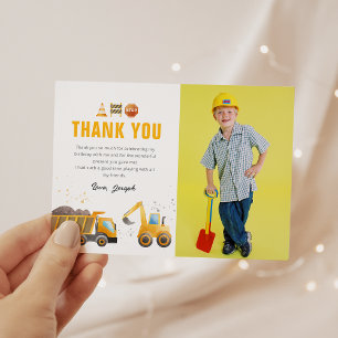 Carte de remerciements photo d'anniversaire de con