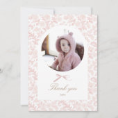 Carte De Remerciements Photo d'anniversaire de Some Bunny (Devant)