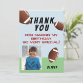 Carte De Remerciements Photo d'anniversaire d'en (Debout devant)