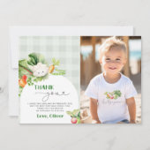 Carte de remerciements photo d'anniversaire du mar (Devant)