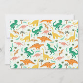 Carte De Remerciements Photo d'anniversaire Fun Dinosaur Roarsome (Dos)