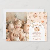 Carte de remerciements photo d'anniversaire petit  (Devant)